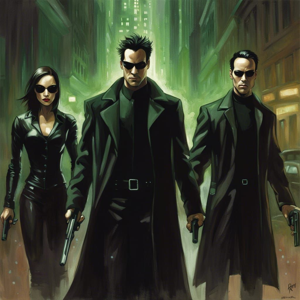 Sinister Matrix Scene by Rutkowski