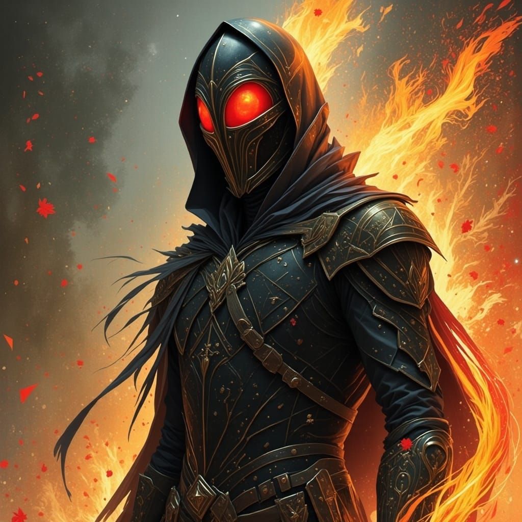 Ghost Rider Shrouded in Mystical Darkness