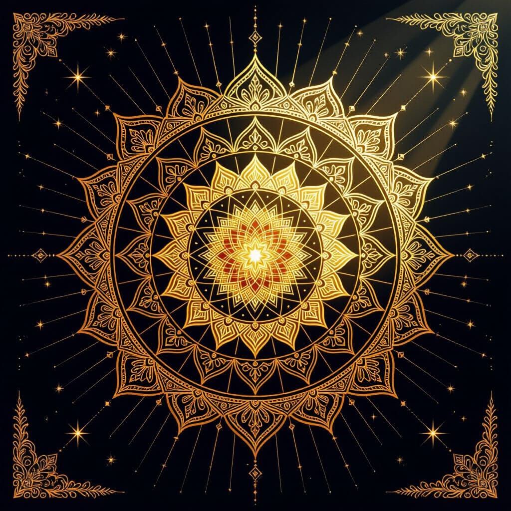 Golden Yantra of Cosmic Light