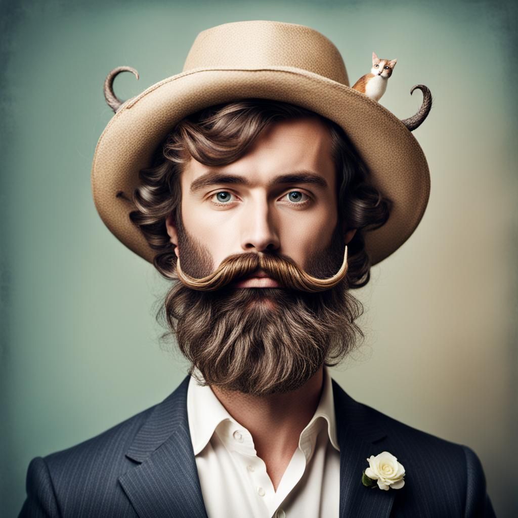 Whimsical Beards Generated by AI