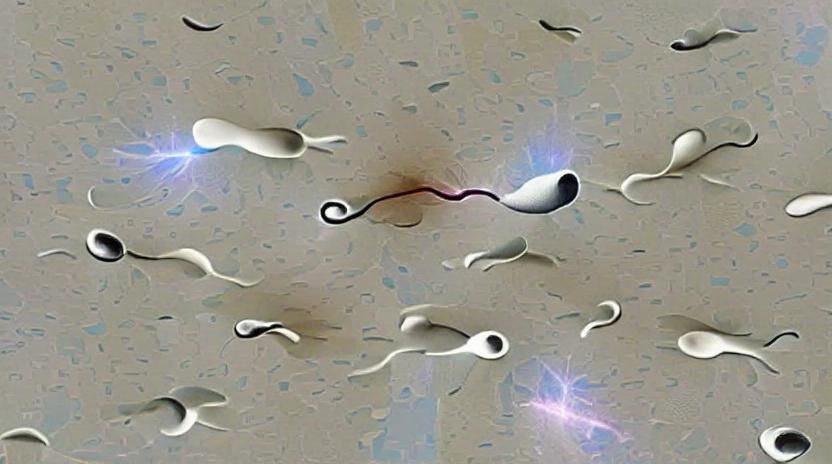 Microscopic Sperm Cell Visualization