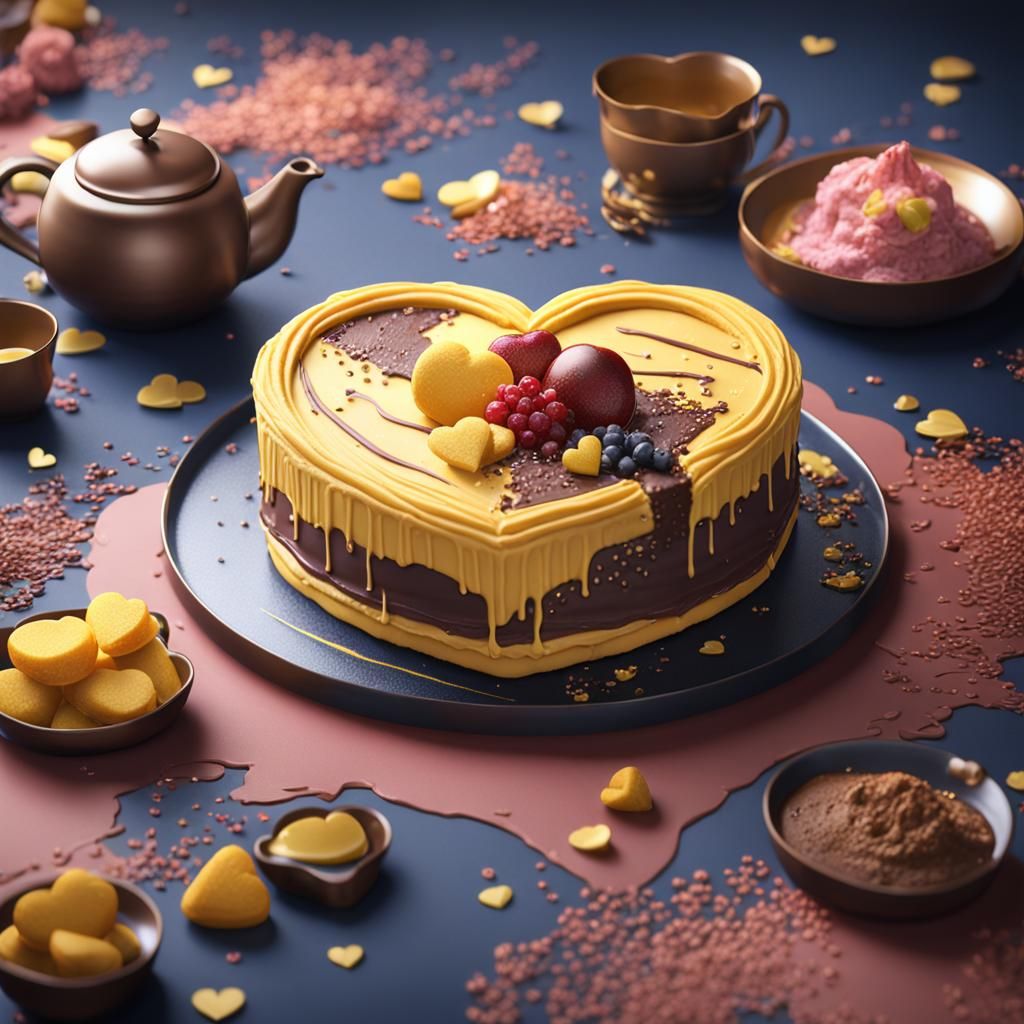 Heart Mousse Cake: A Sweet Japanese Dessert