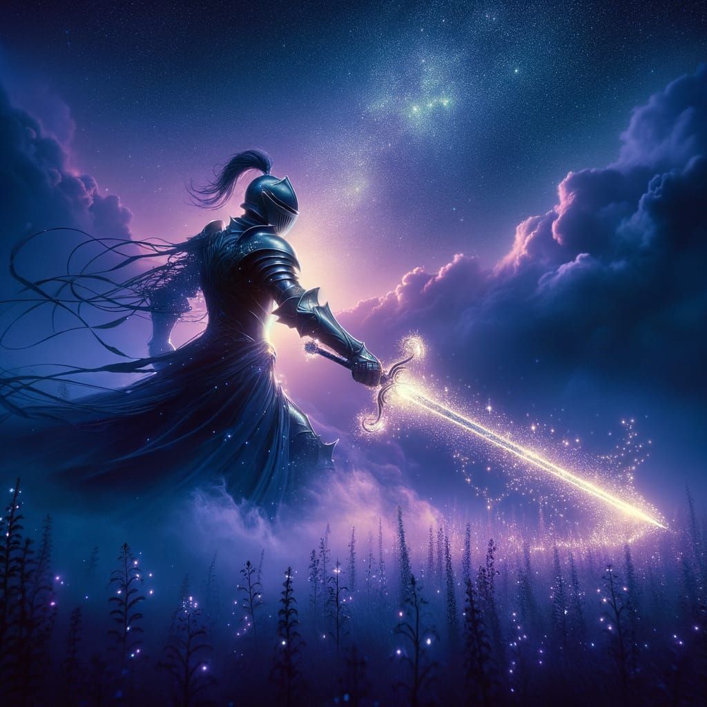 Knight of Radiant Love Wields with Ethereal Power