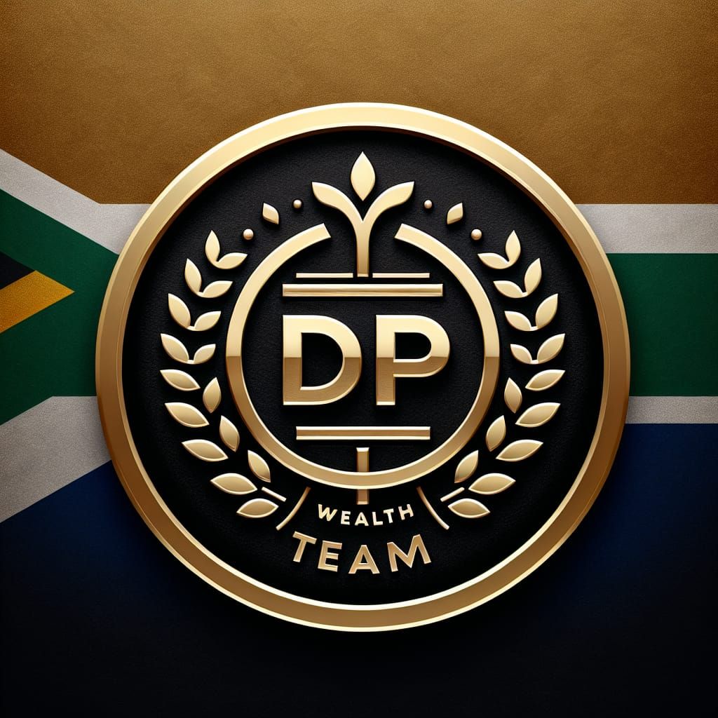 Luxury Gold and Black Logo for DP Wealth Team