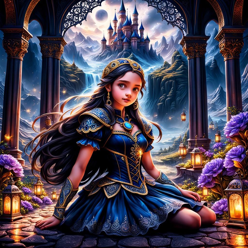 Sparkling Wonders with Intricate Details and Magical Backgro...