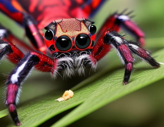 Translucent Spider-Dragon in Renaissance Horror Style