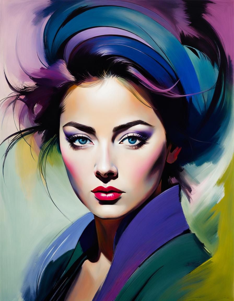 Portrait of a woman - painting-style