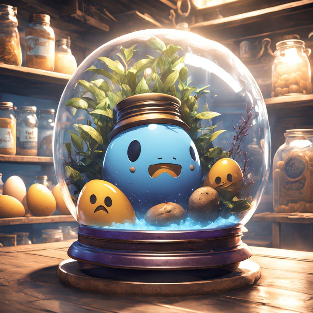 Mysterious Egg in Ancient Pickle Jar