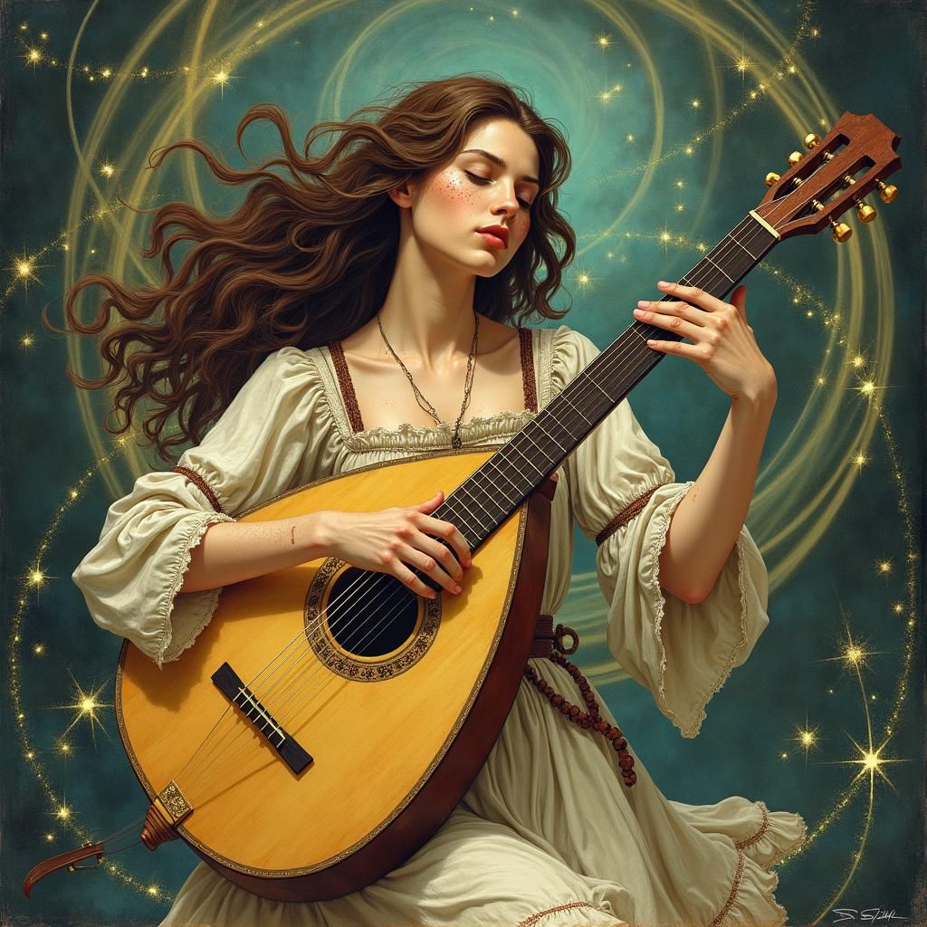 Enchanting Bard Creates Magical Music Vortex