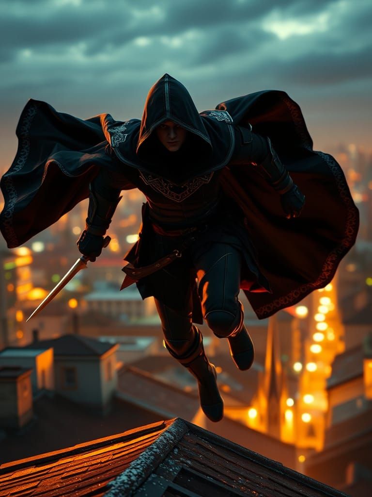 "L'Ombre", Didier de la Lune, elven assassin (D&D 5e Rogue Subclass)