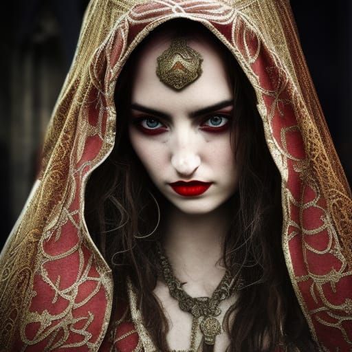 Ana de Armas as Byzantine Noblewoman in Detailed Digital Art