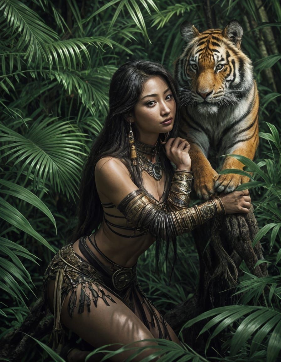 Brenda Song as Amazonian Warrior Princess in Jungle