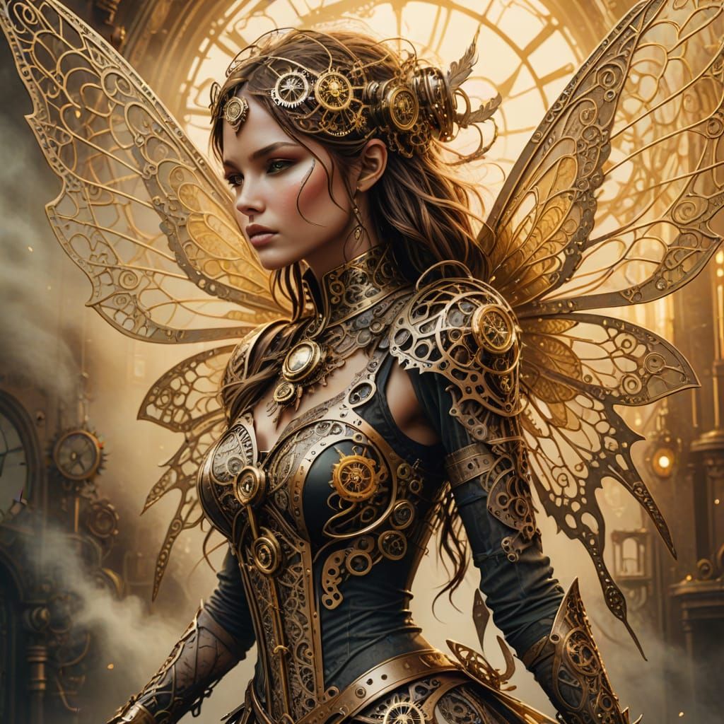 Steampunk Fairy in Victoria's Secret Style