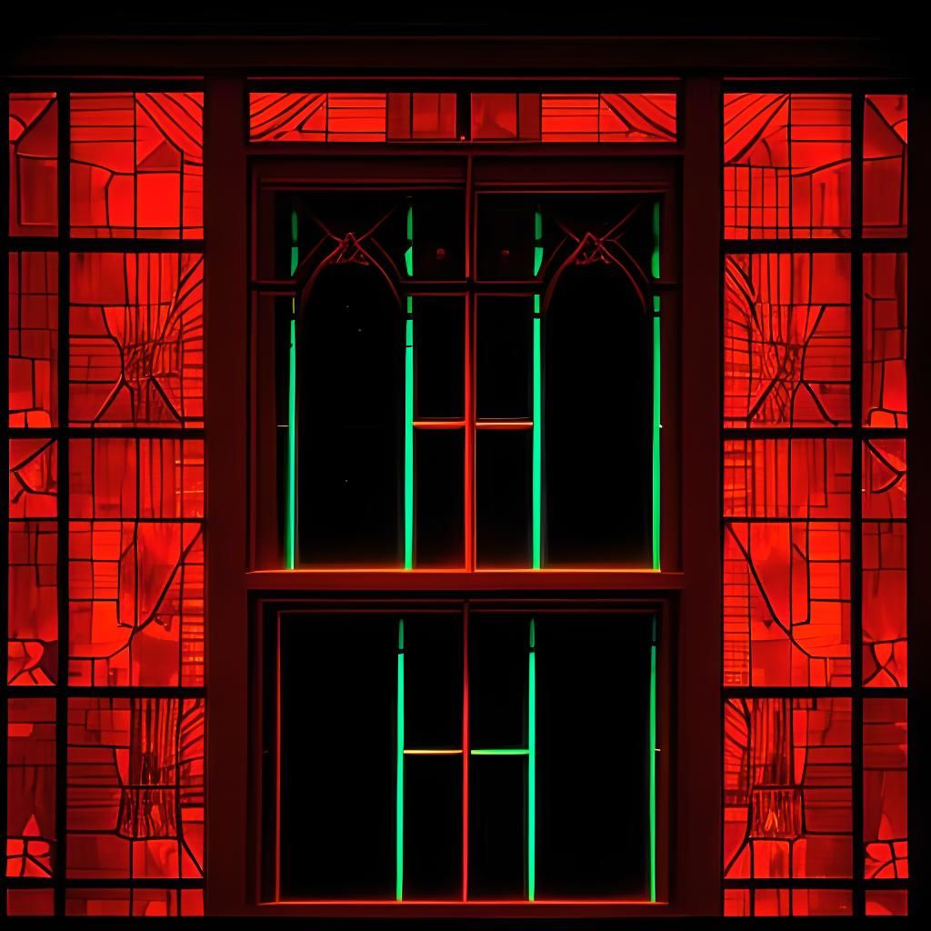 Burning Man at Window: Incandescent Nightmare