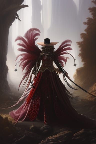 Sci-Fi Wild West Aristocratic Soldier Portrait