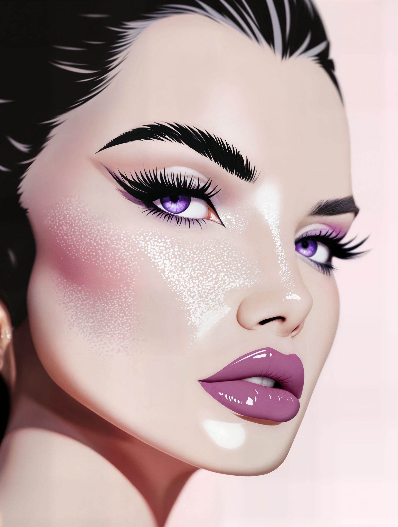 Regal Beauty in Pastel Hues