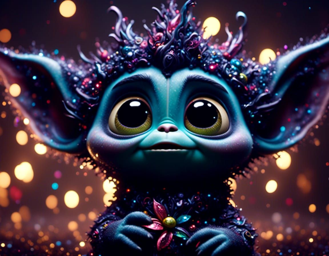 Pixar-Style Grogu Portrait with Cinematic Lighting