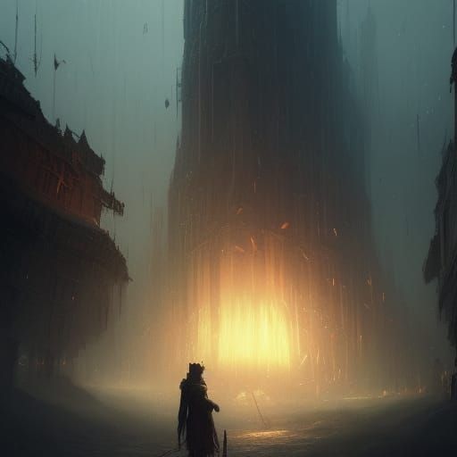 Dark Fantasy Masterpiece in Hyperdetailed Dynamic Lighting