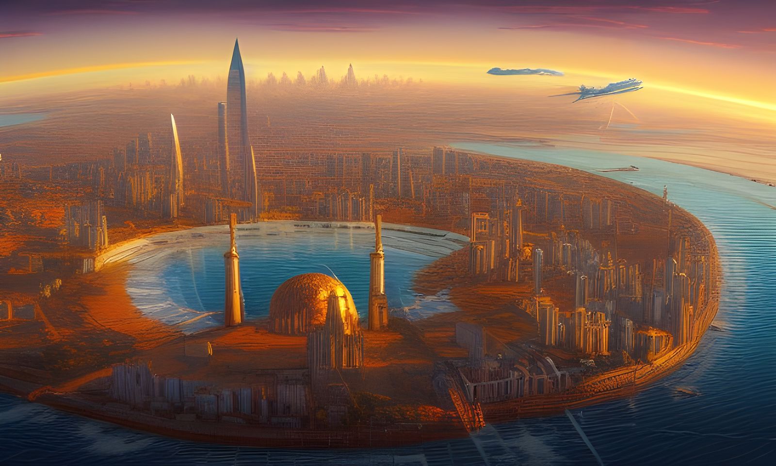 Largest City on Smallest Planet: Hypermodern VRay Render