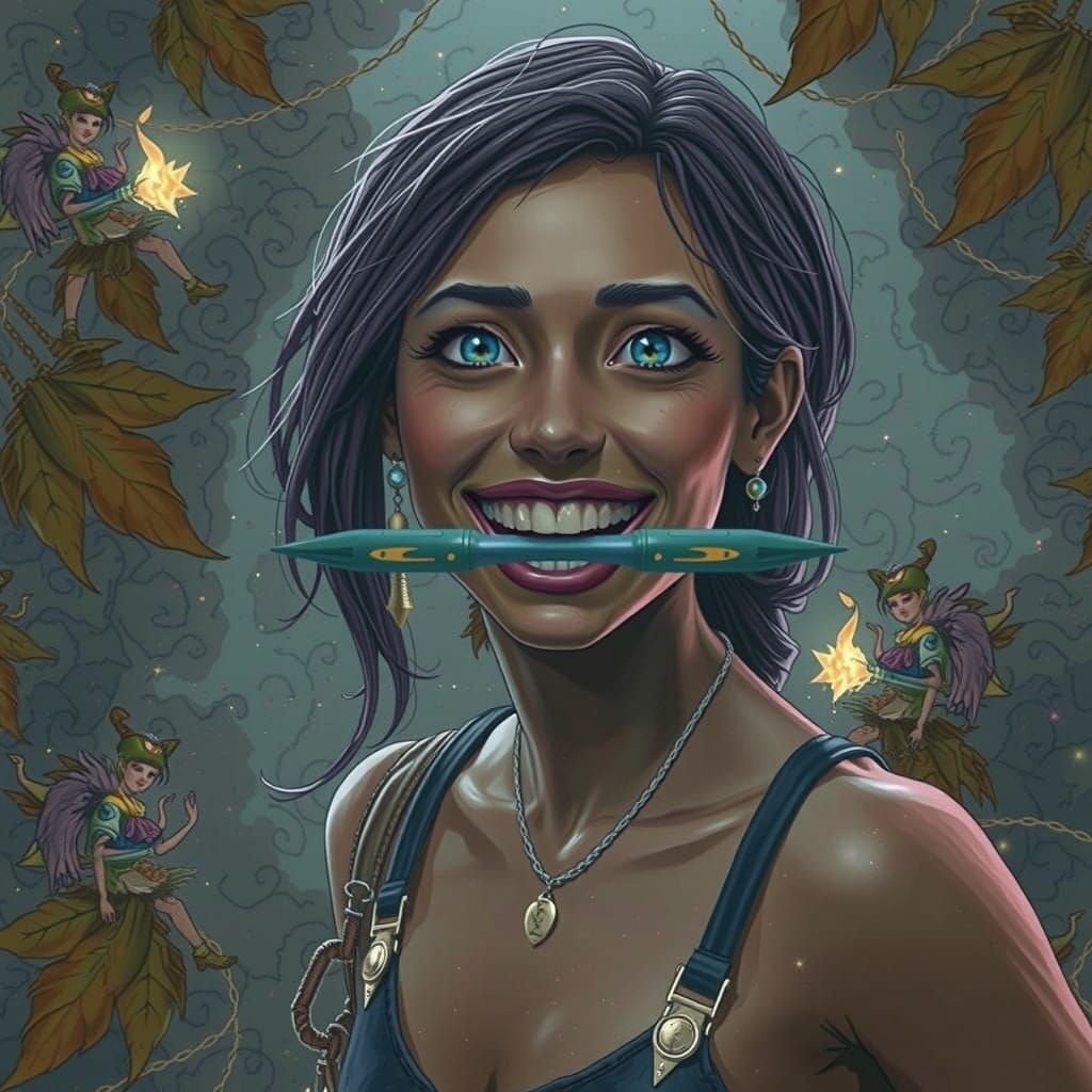 Time-Traveling Adventurer's Sonic Screwdriver in Mid-Heist