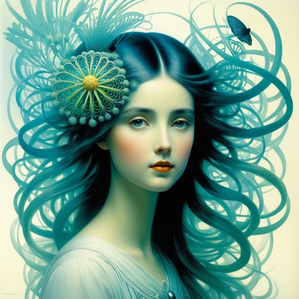 Naturalistic Illustration in Biological Art Style