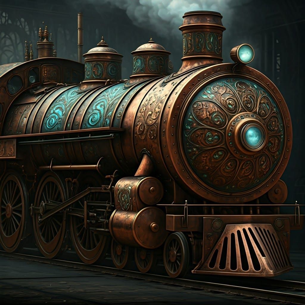 Mystical Copper-Plated Steam Engine