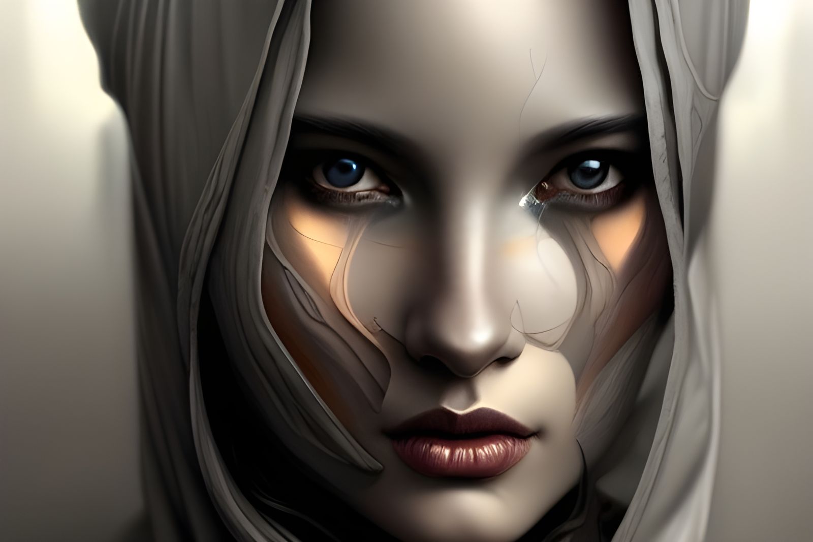 Hauntingly Beautiful Figure with Deep Colors