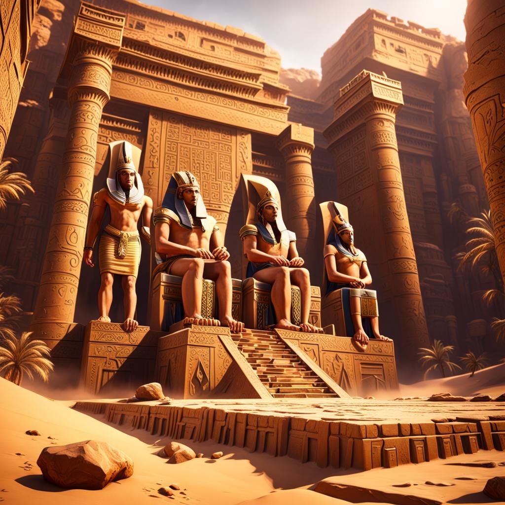 Fantastical Egypt in Detailed Matte Painting
