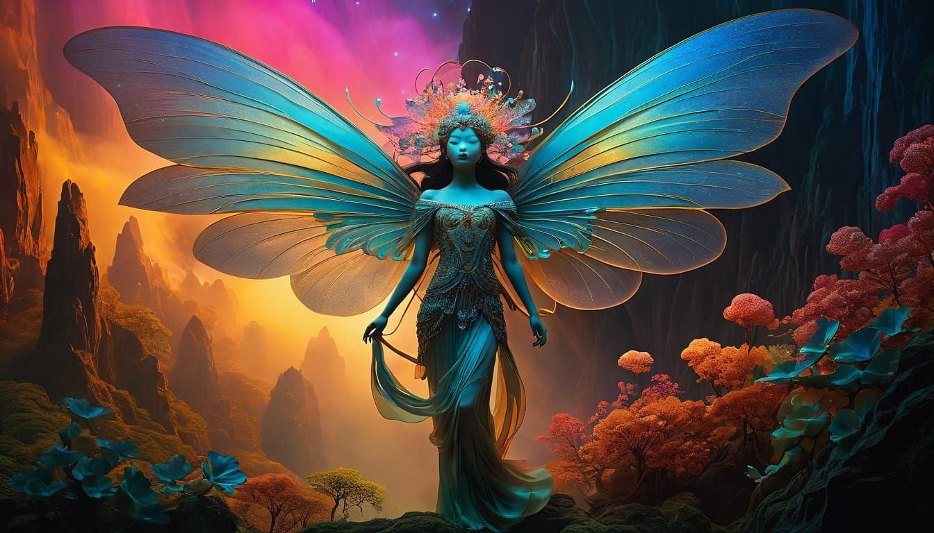 Ethereal Fantasy Art with Volumetric Lighting