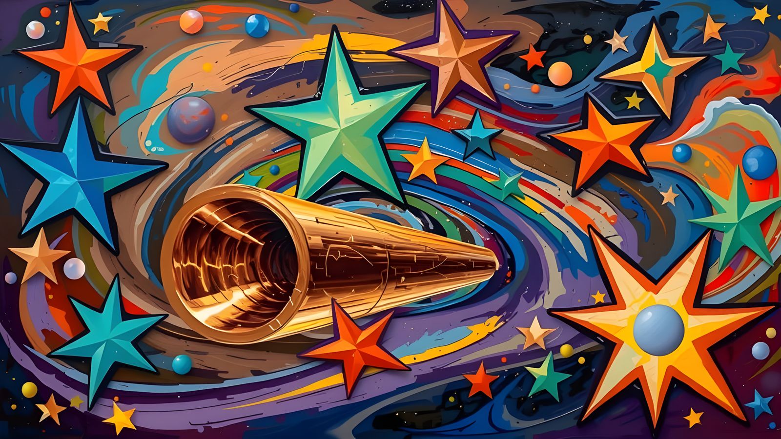 Vivid Abstract Expressionist Glass Mirrors in Impasto Oil