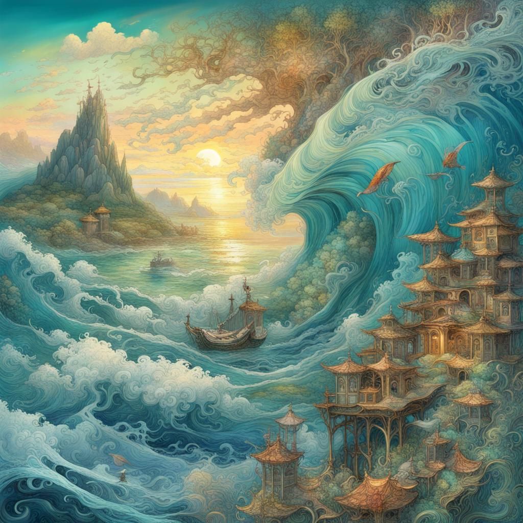 Ocean Mother: Surreal Japanese Seascape