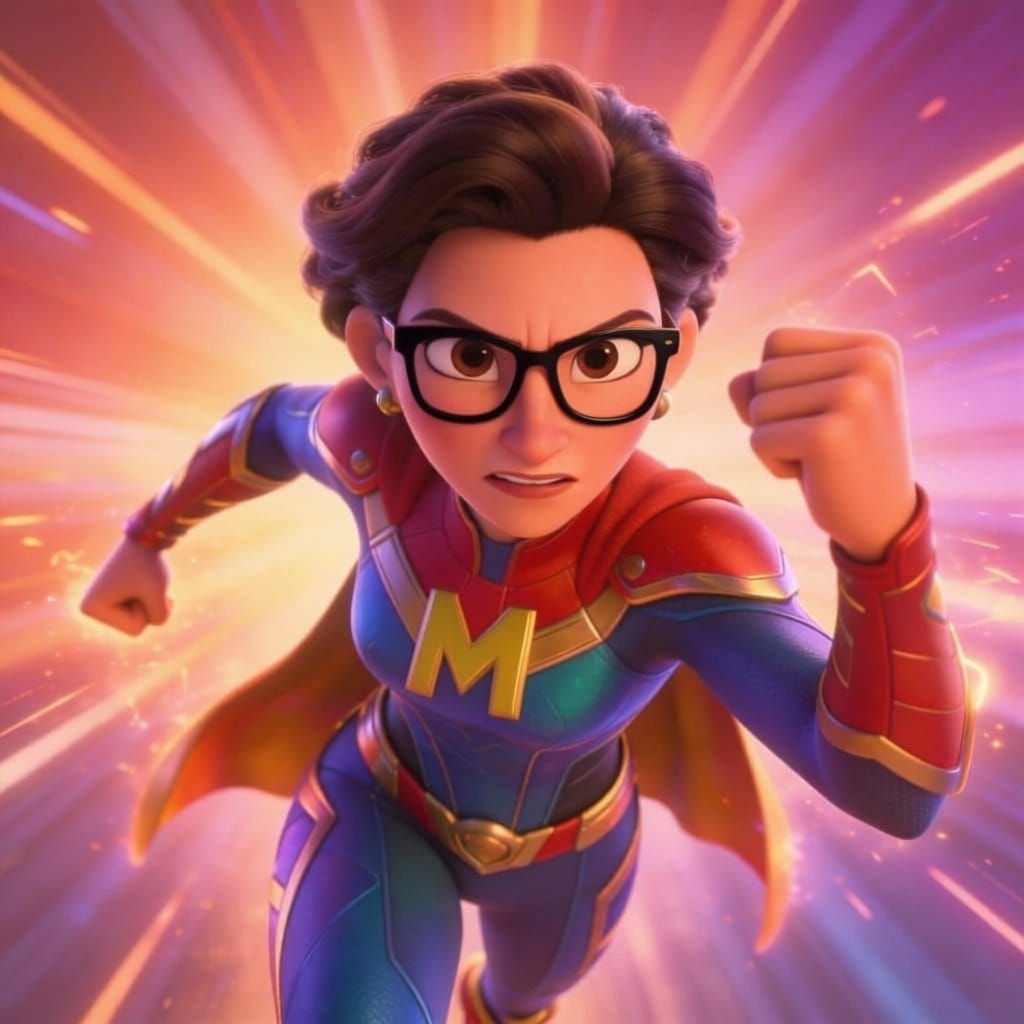 Claudia Sheinbaum Super Hero Concept Art