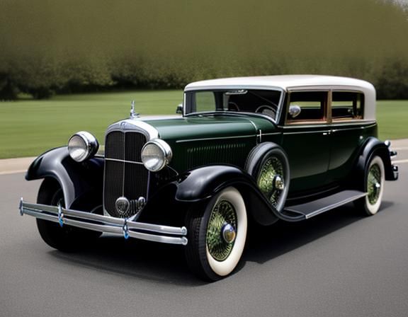 1932 Packard Sedan-Limousine with Bokeh Background