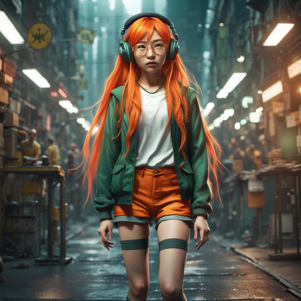 Orange hair girl