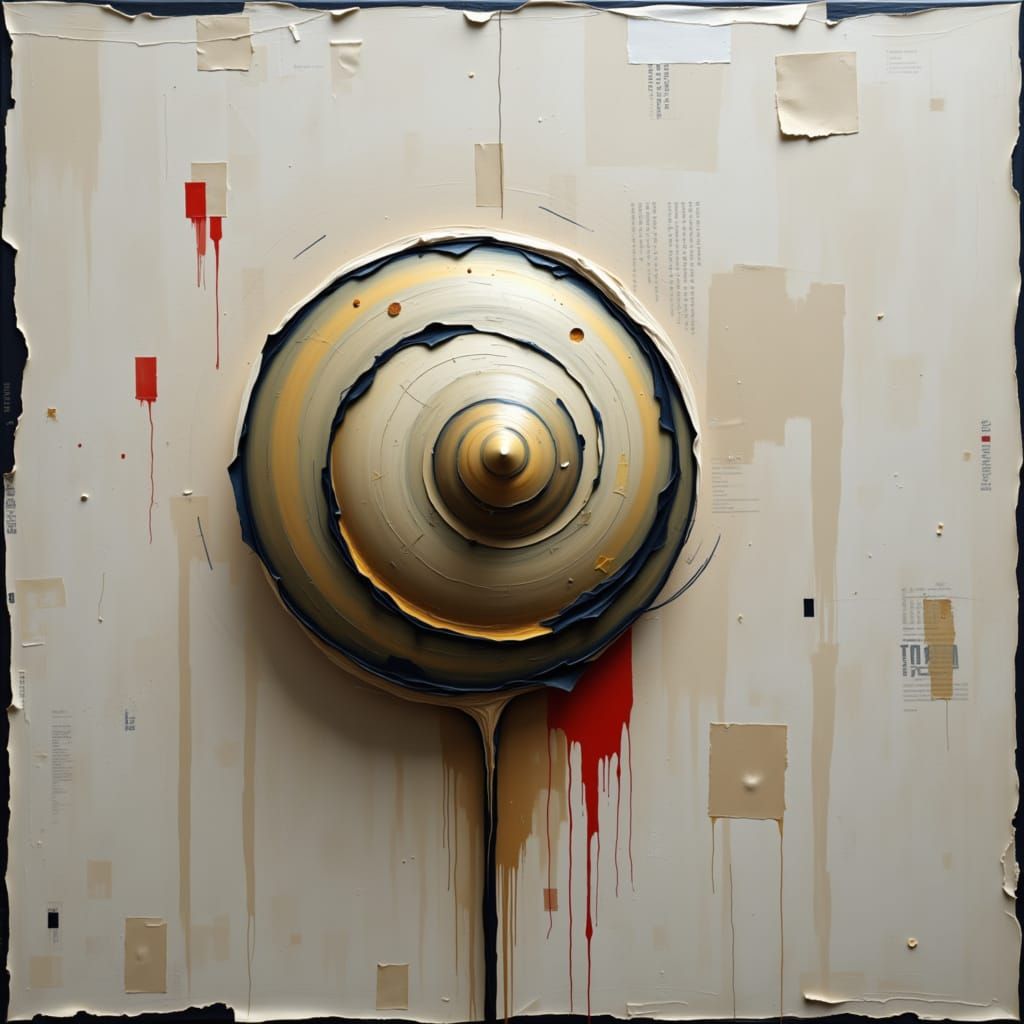 Abstract Snail on a Lollipop