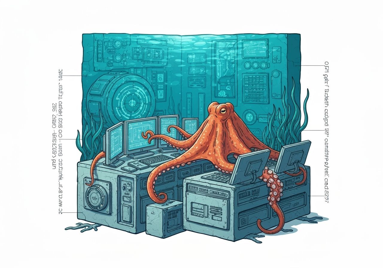 Octopus Operates Super Computer in Underwater Lab