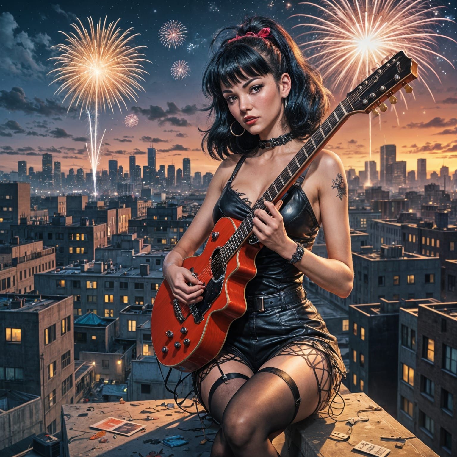 Punk Bettie Page Anime Key Visual