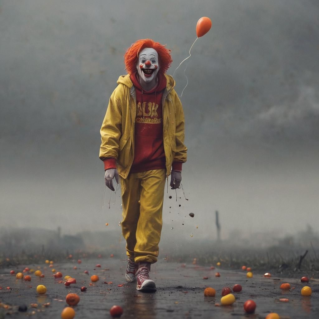 Ronald McDonald as Juggalo in Candy Corn Rain