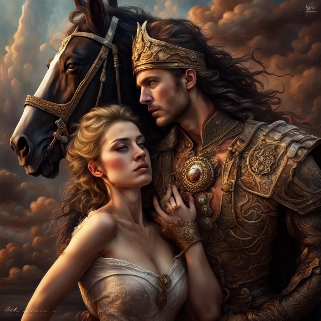 Powerful Woman in Detailed Fantasy Concept Art