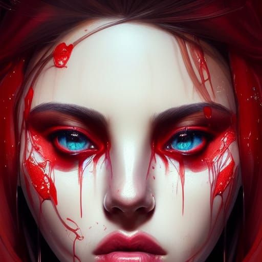 Crying red
