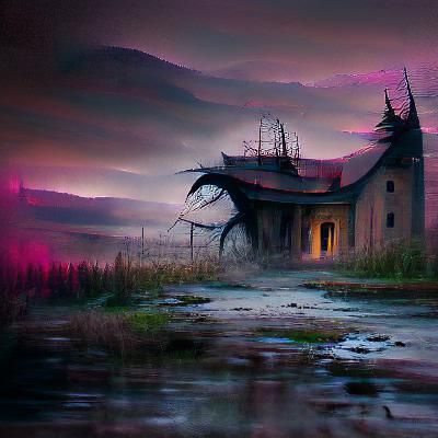 Sinister Abandoned Scene by Rutkowski