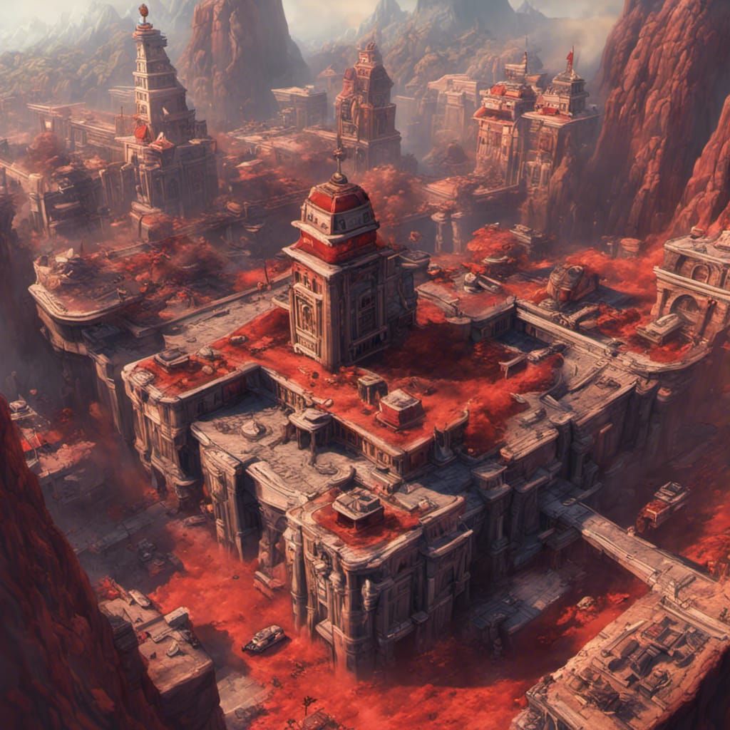 Red Alert 2 Gaming Session: Detailed Matte Painting