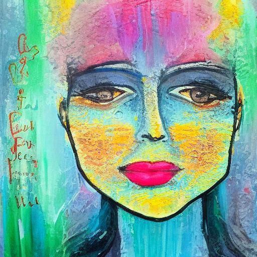 Emotional Portrait of Inner Transformation and Healing