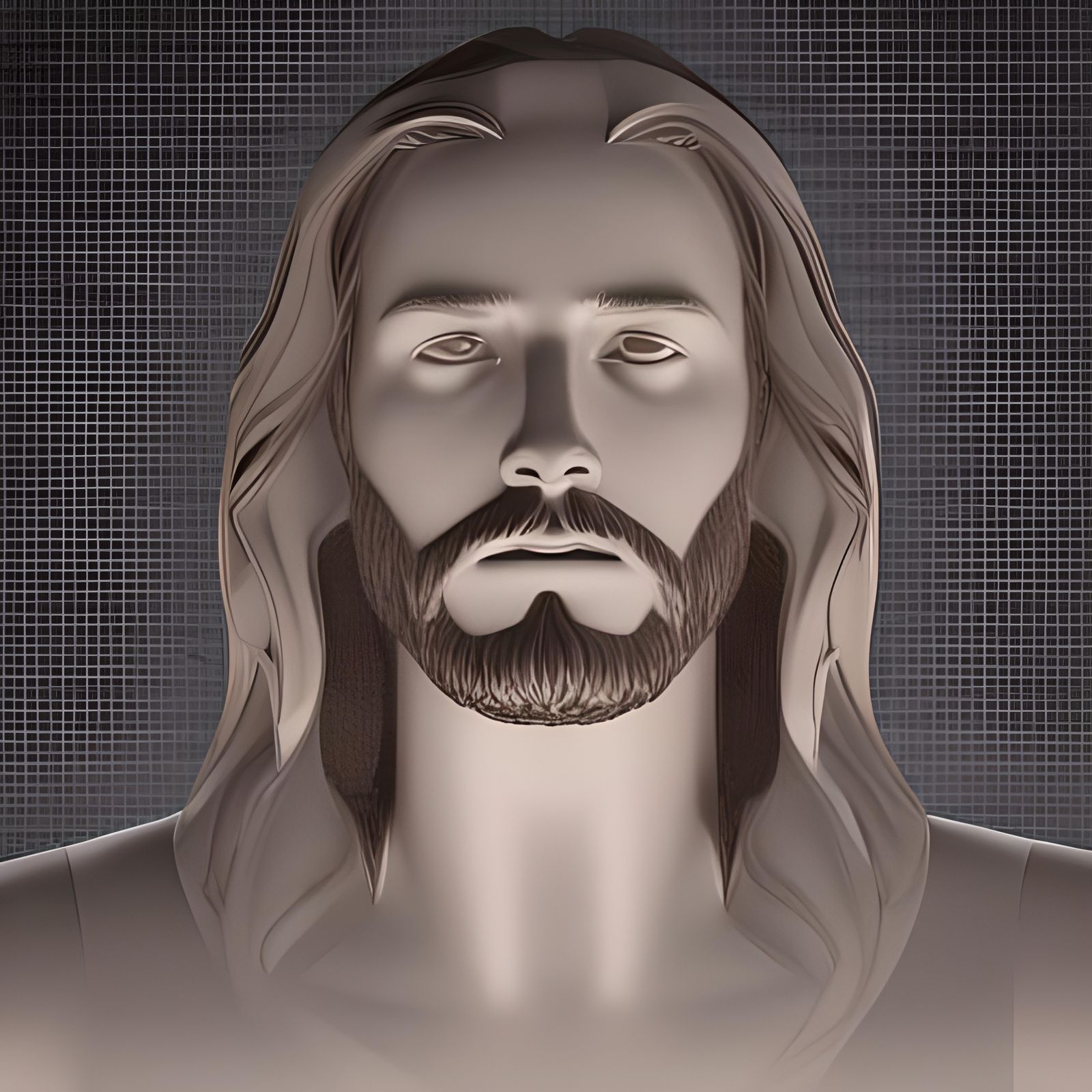 Crystal Glass Sculpture Of Jesus