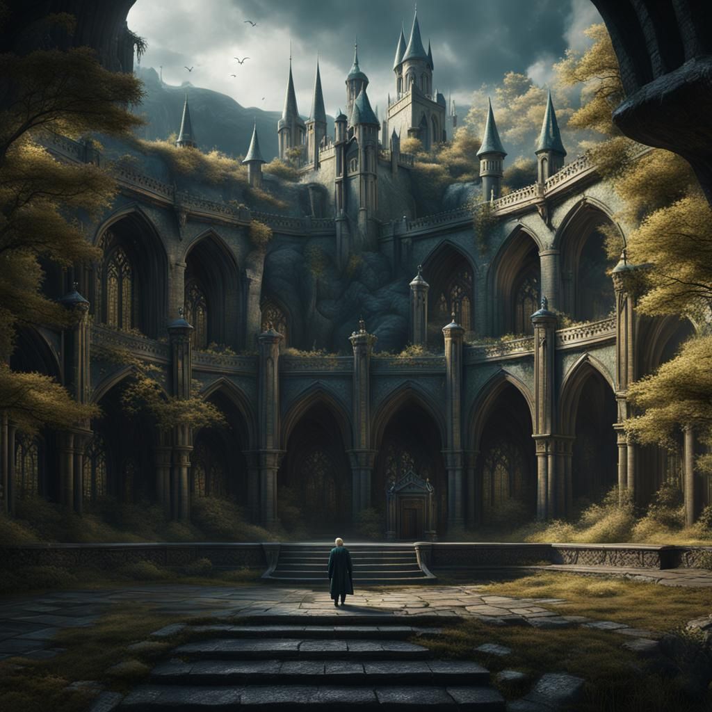 Detailed Matte Painting of Draco Malfoy