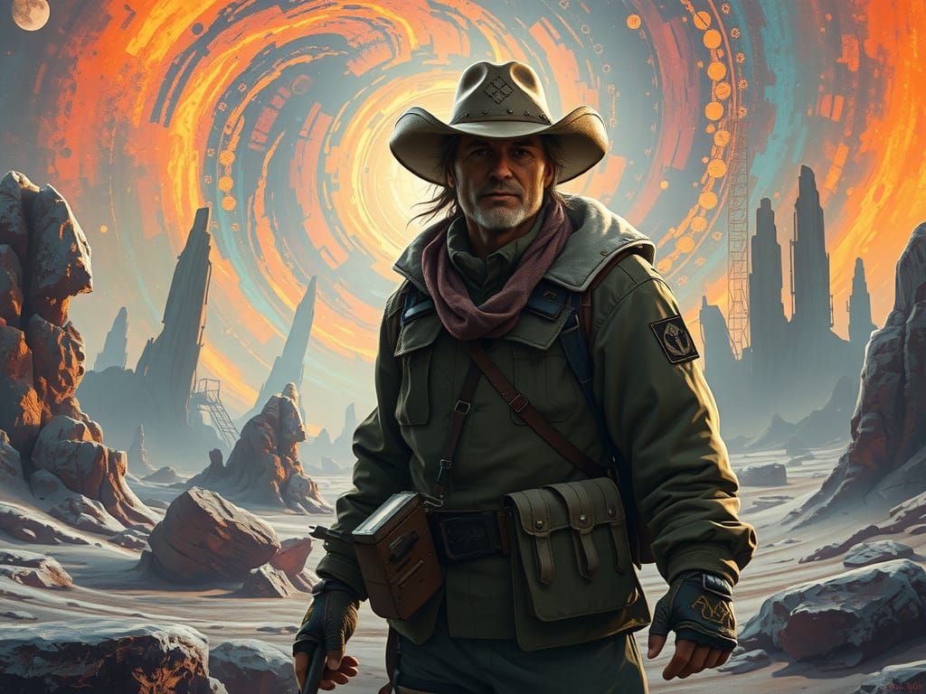 Explorer Manipulates Time in Ancient Ruins