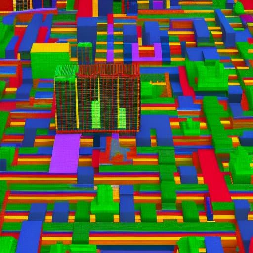 Simple Voxel Art Image