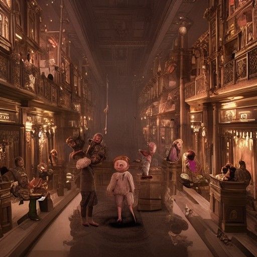 Epic Digital Matte Painting of Lollipop Guild