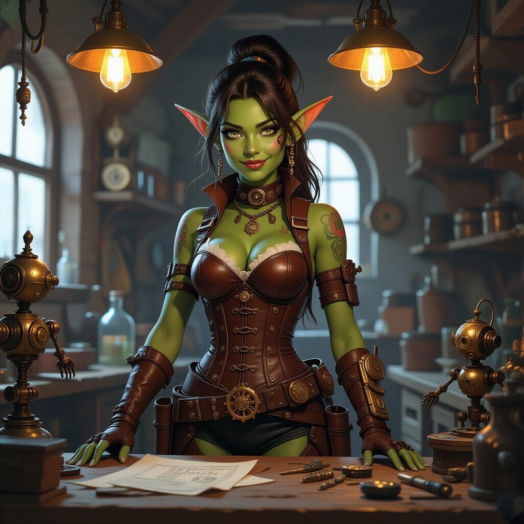 Steampunk Goblin Artificer's Workshop