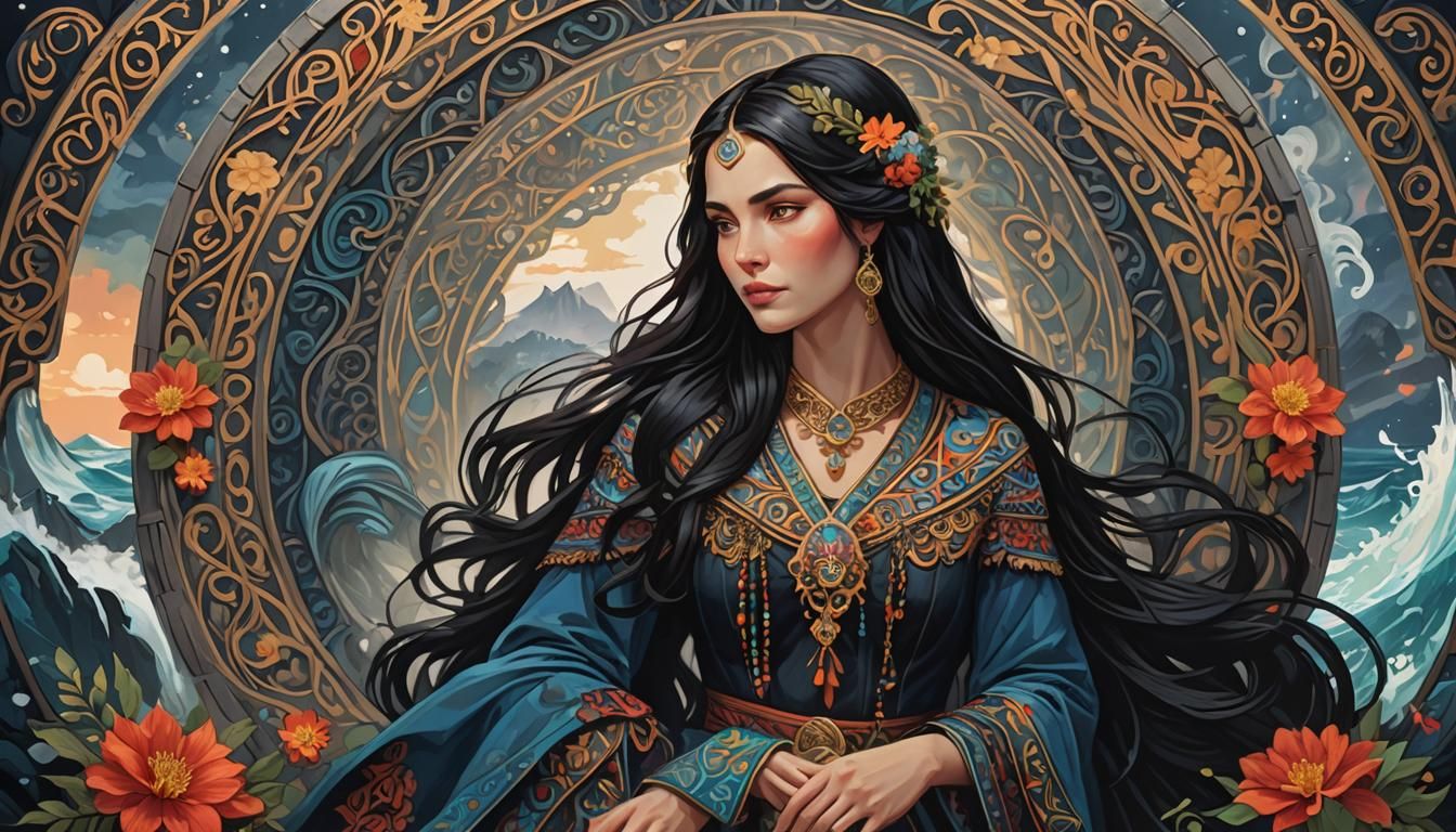 Liora at the Enchanted Well of Nordthra